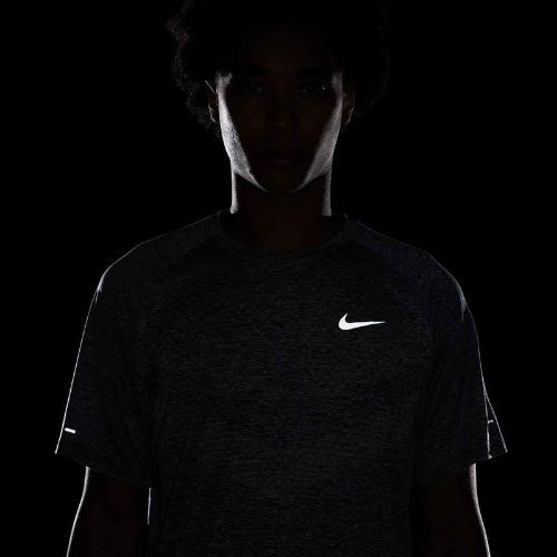 Vyriški bėgimo marškinėliai Nike Stride ADV thunder blue / heather