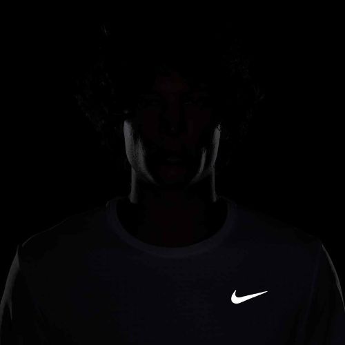 Vyriški bėgimo marškinėliai Nike Miler Breathe summit white
