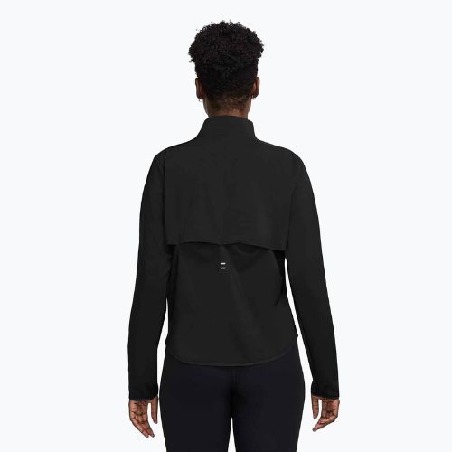 Nike Tempo Swoosh Run moteriška bėgimo striukė juoda/balta