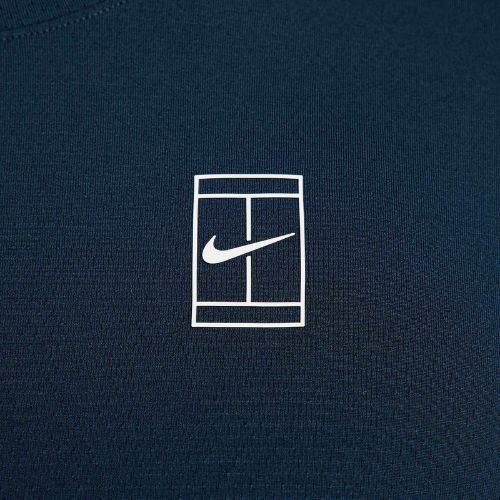 Vyriški teniso marškinėliai Nike Court Dri-Fit Advantage armory navy / white
