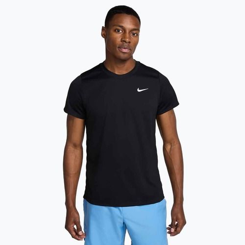 Vyriški teniso marškinėliai Nike Court Dri-Fit Victory juodi/balti