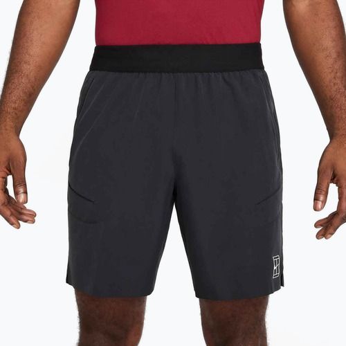 Vyrų teniso šortai Nike Court Dri-Fit Advantage 8" juodi/balti