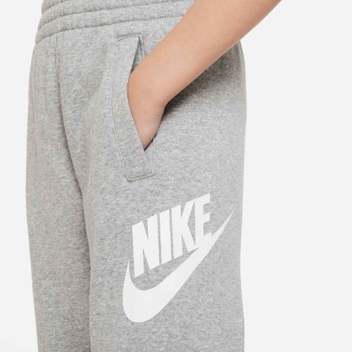 Nike Club Fleece vaikiškos kelnės tamsiai pilka heather/base grey/white