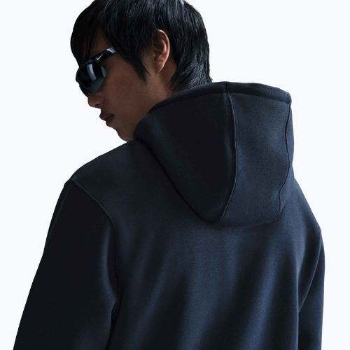 Vyriška Nike Club striukė su gobtuvu obsidiano/obsidiano/baltos spalvos