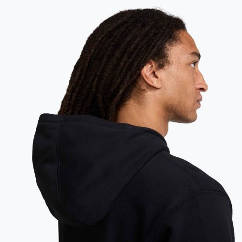 Vyriškas Nike Club French Terry megztinis su gobtuvu black/black/white
