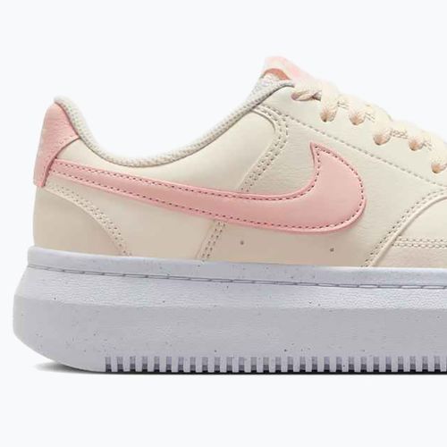 Nike Court Vision Alta moteriški bateliai blyškios dramblio kaulo spalvos/plautai koralinės/baltos spalvos