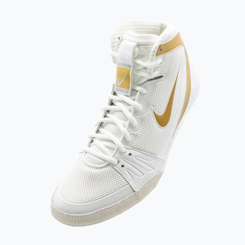 "Nike Freek" balti/metalinio aukso/šaltai pilki bokso bateliai