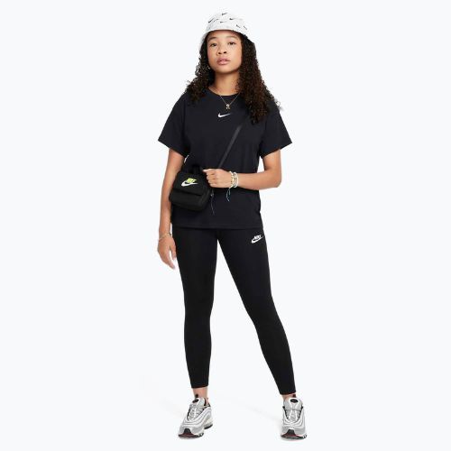 Nike Sportswear Classic High-Waisted juodos/baltos spalvos vaikiškos tamprės