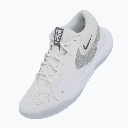 Moterų tinklinio bateliai Nike Hyperquick Court Flight SE smmit white/metallic silver/pure platinum