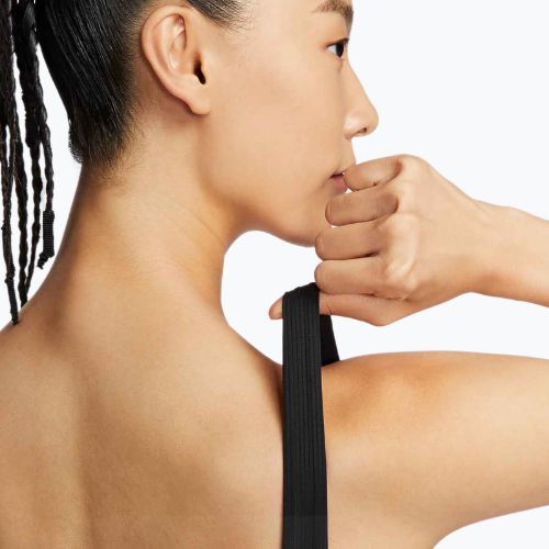 "Nike Zenvy Rib Light Support Longline" treniruočių liemenėlė juoda/juoda