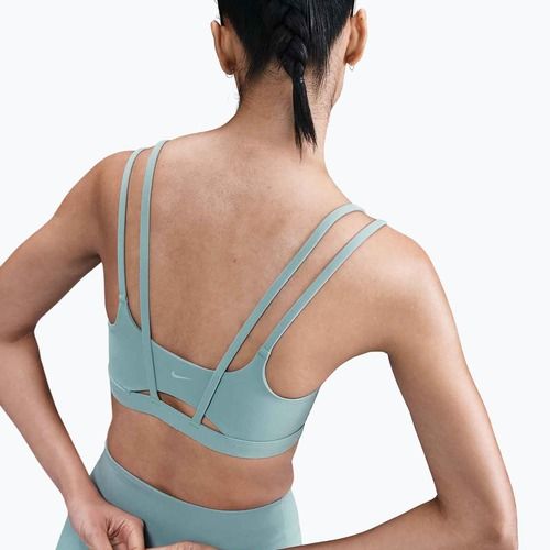 Nike Zenvy Strappy 017 kanono/baltos spalvos treniruočių liemenėlė