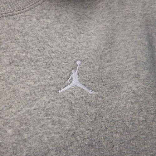 Moteriški Nike Jordan Brooklyn Fleece tamsiai pilki heather/balti džemperiai