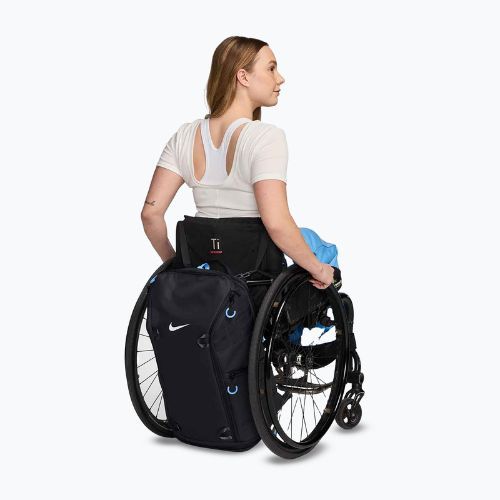 Nike Elite EasyOn 31 l antracito/universitetinė mėlyna/balta treniruočių kuprinė