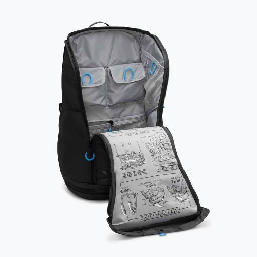 Nike Elite EasyOn 31 l antracito/universitetinė mėlyna/balta treniruočių kuprinė