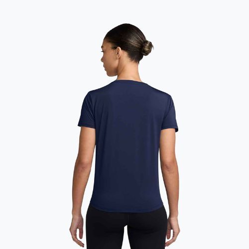 Moteriški treniruočių marškinėliai Nike One Classic Dri-Fit midnight navy/white