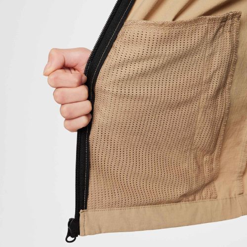 Nike Tech Woven vaikiška striukė parachute beige/parachute beige/black