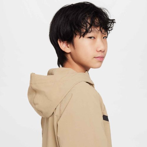 Nike Tech Woven vaikiška striukė parachute beige/parachute beige/black