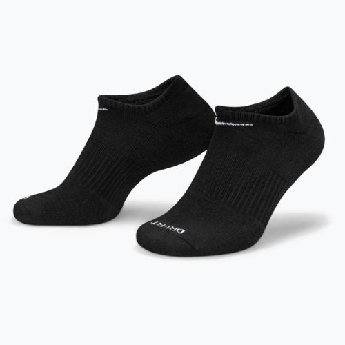 Nike Everyday Plus Cushion kojinės 3 poros juodos/baltos