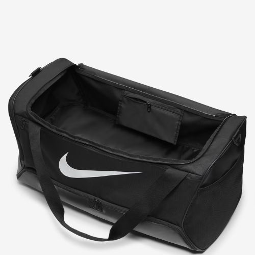 Nike Brasilia 9.5 treniruočių krepšys juoda/juoda/balta