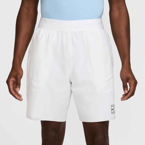 Vyriški "Nike Court Dri-Fit Advantage 8" teniso šortai balta/juoda