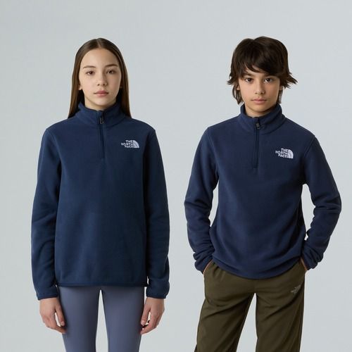 Vaikiškas fliso džemperis The North Face Teen Glacier 1/4 Zip summit navy