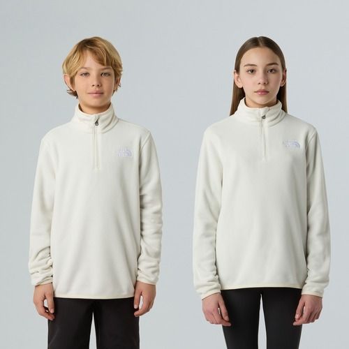 Vaikiškas fliso džemperis The North Face Teen Glacier 1/4 Zip wine dune