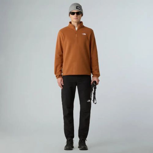 Vyriškas fliso džemperis The North Face Glacier Fleece 1/4 Zip burnt umber