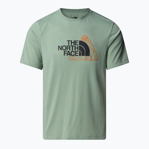 Vyriški marškinėliai The North Face Mountain Foundation Graphic state moss