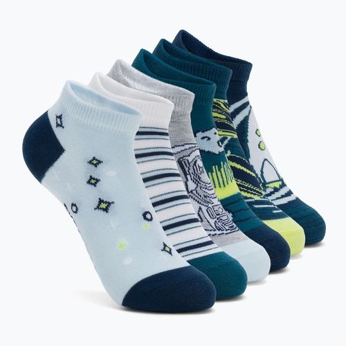 Vaikiškos kojinės SKECHERS 1/2 Terry Low Cut 6 porų teal