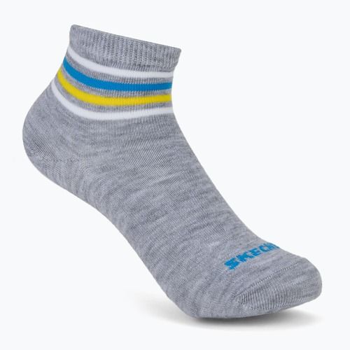 Vaikiškos kojinės SKECHERS Non Terry High Qtr Crew 6 poros grey/grey