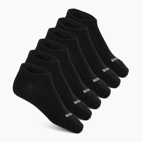 Vyriškos kojinės SKECHERS Non Terry Low Cut 6 porų black