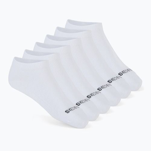 Moteriškos kojinės SKECHERS Non Terry Low Cut 6 poros white traditional