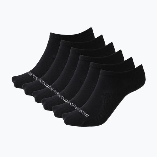 Moteriškos kojinės SKECHERS Non Terry Low Cut 6 porų black