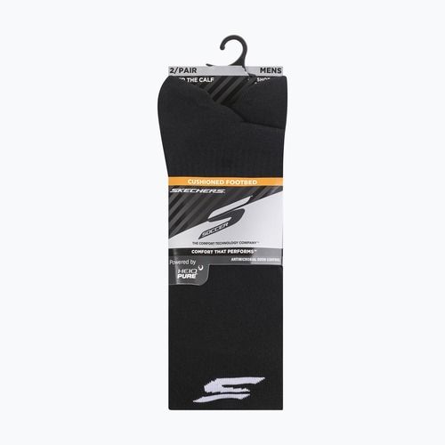 Vyriškos kojinės SKECHERS 1/2 Terry Over The Knee 2 poros black