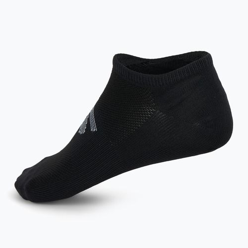 Vyriškos kojinės SKECHERS Microfiber Non Terry No Show 3 poros black/white