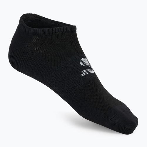 Vyriškos kojinės SKECHERS Microfiber Non Terry No Show 3 poros black/white