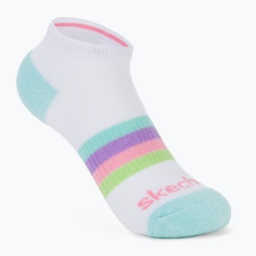 Vaikiškos kojinės SKECHERS Heel/Toe Terry Low Cut 6 poros white/light pink