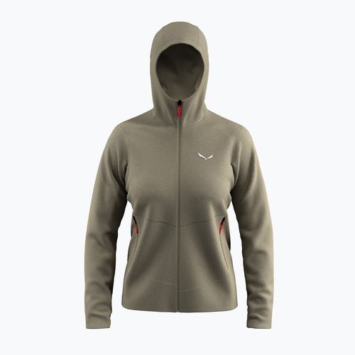 Moteriškas trekinginis džemperis Salewa Puez Rocca Polarlite Hood quicksand