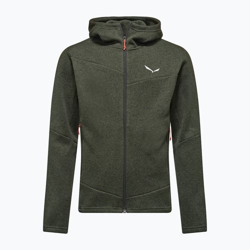 Vyriškas trekinginis džemperis Salewa Puez Rocca Polarlite Hood dark olive