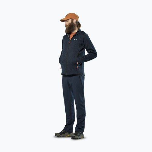 Vyriškas trekingo džemperis Salewa Puez Rocca Polarlite Hood navy blazer