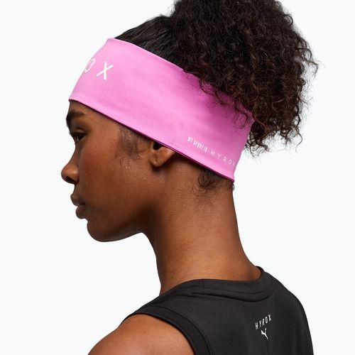 Galvos juosta PUMA x HYROX Sweatband rožinė