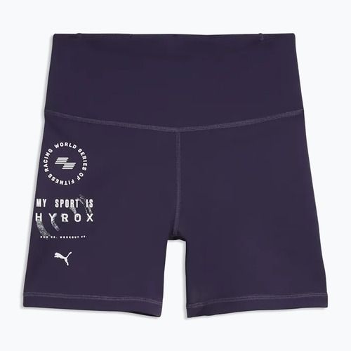 Moteriškos treniruočių šortai PUMA x HYROX Tad Essential Tight violetinės spalvos
