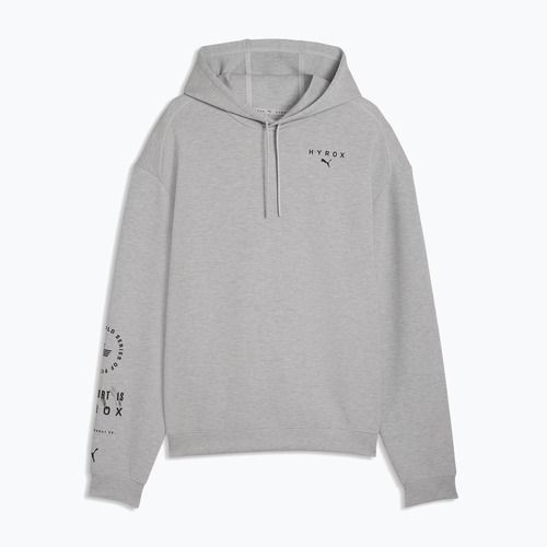 Vyriškas treninginis džemperis PUMA x HYROX Cloudspun Hoodie pilkas