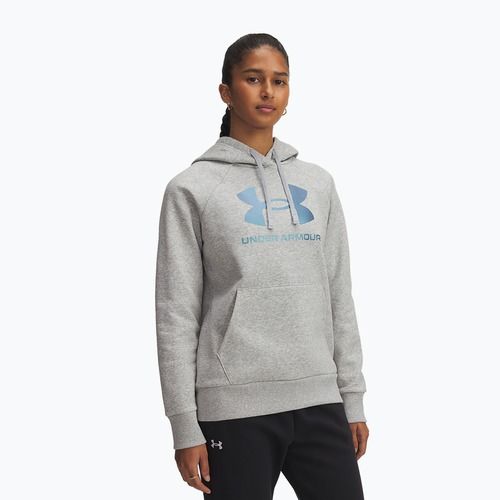Moteriškas džemperis Under Armour Rival Feelce Shimmer Hoody mod gray light heather/iridescent