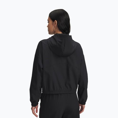 Moteriška striukė Under Armour Rival Woven Hoody black/black/white