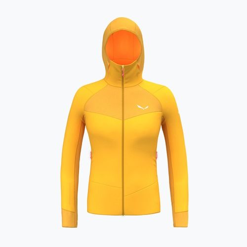 Moteriškas trekingo džemperis Salewa Agner PL Hooded gold