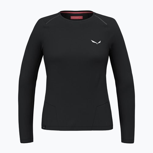 Moteriški marškinėliai ilgomis rankovėmis Salewa Pedroc Dry Tee black out