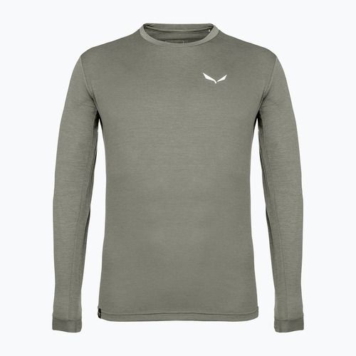Vyriški marškinėliai ilgomis rankovėmis Salewa Puez Melange Dry faded green melange