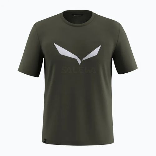 Vyriški marškinėliai Salewa Solidlogo Dry dark olive