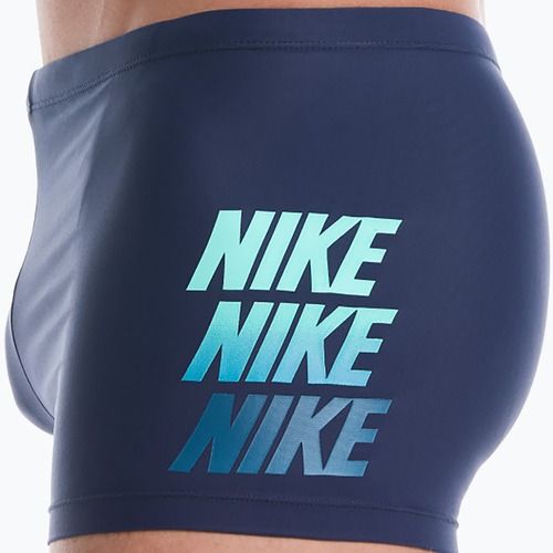 Vyriškos plaukimo trumpikės Nike Logo Graphic Square Leg midnight navy